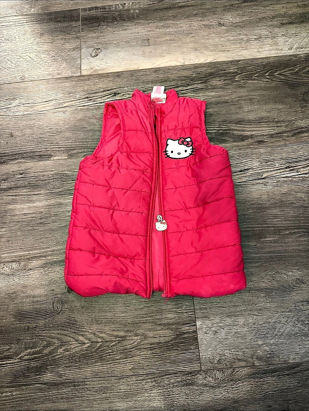 Hello Kitty Girls Pink Quilted Vest Size 5/6